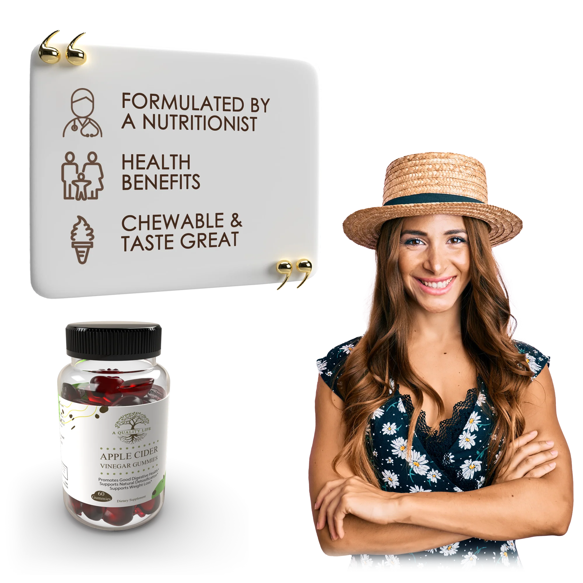 Apple Cider Vinegar Gummies by A Quality Life Nutrition - Image 3