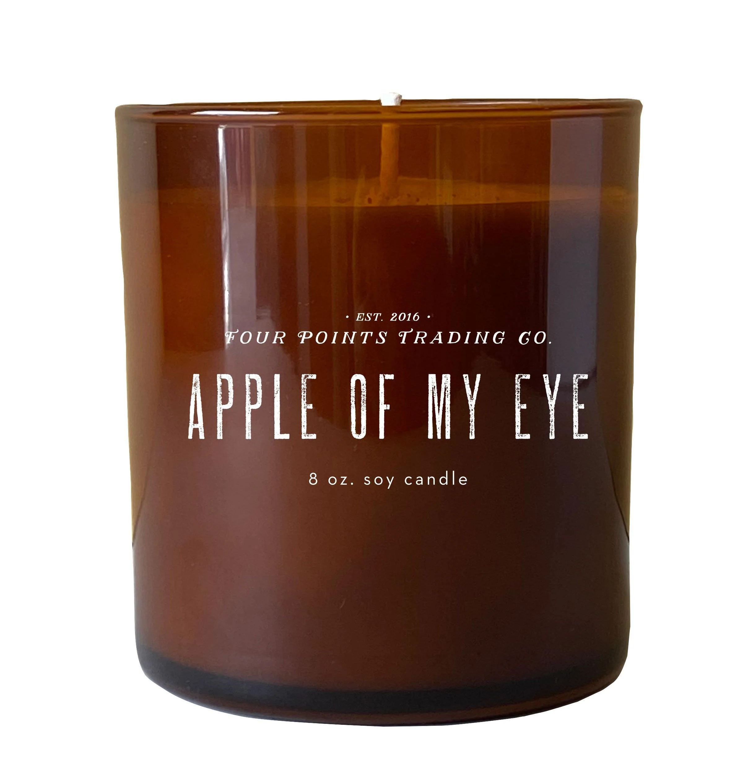 Apple of My Eye 8oz Soy Candle by Four Points Trading Co. - Image 2