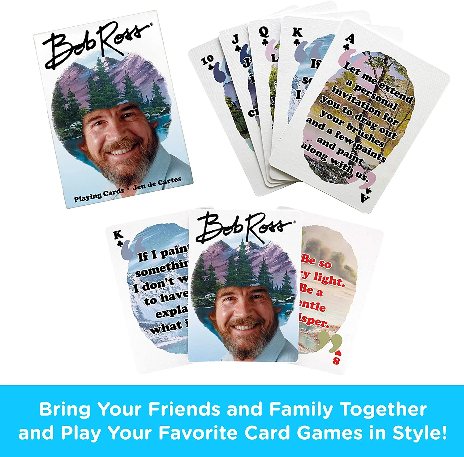 Aquarius Playing Cards: Bob Ross Quotes 2 - Image 2