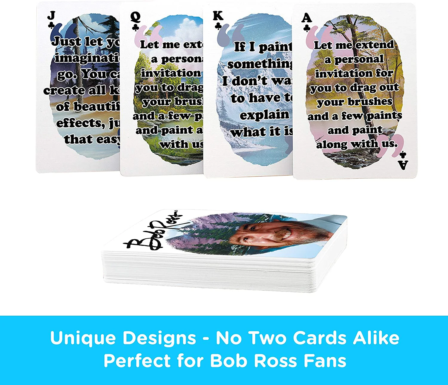 Aquarius Playing Cards: Bob Ross Quotes 2 - Image 3