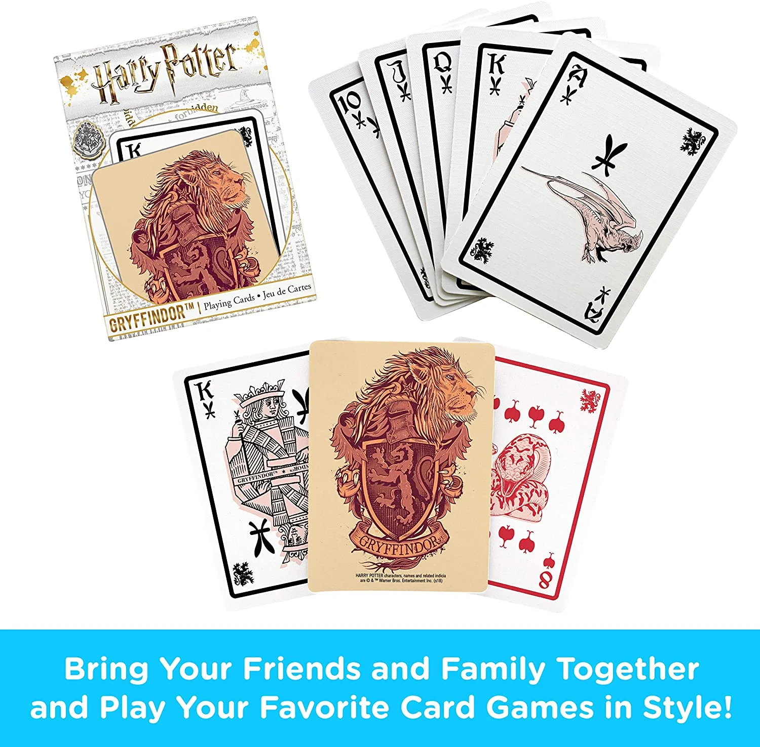 Aquarius Playing Cards: Harry Potter - Gryffindor - Image 2