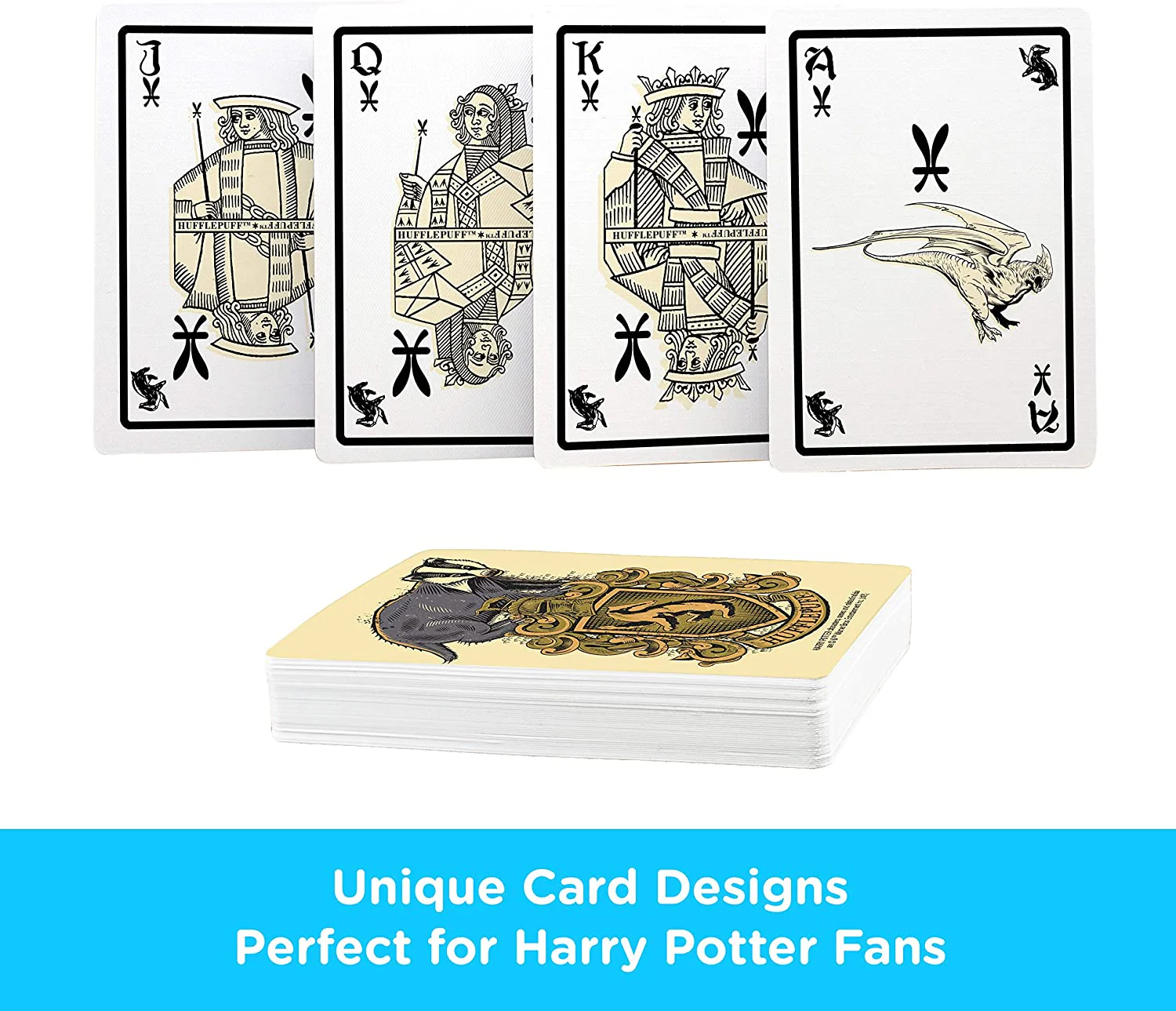 Aquarius Playing Cards: Harry Potter - Hufflepuff - Image 3