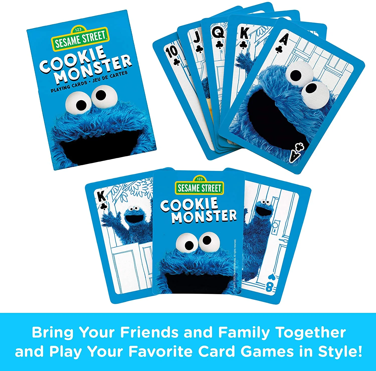 Aquarius Playing Cards: Sesame Street - Cookie Monster - Image 2