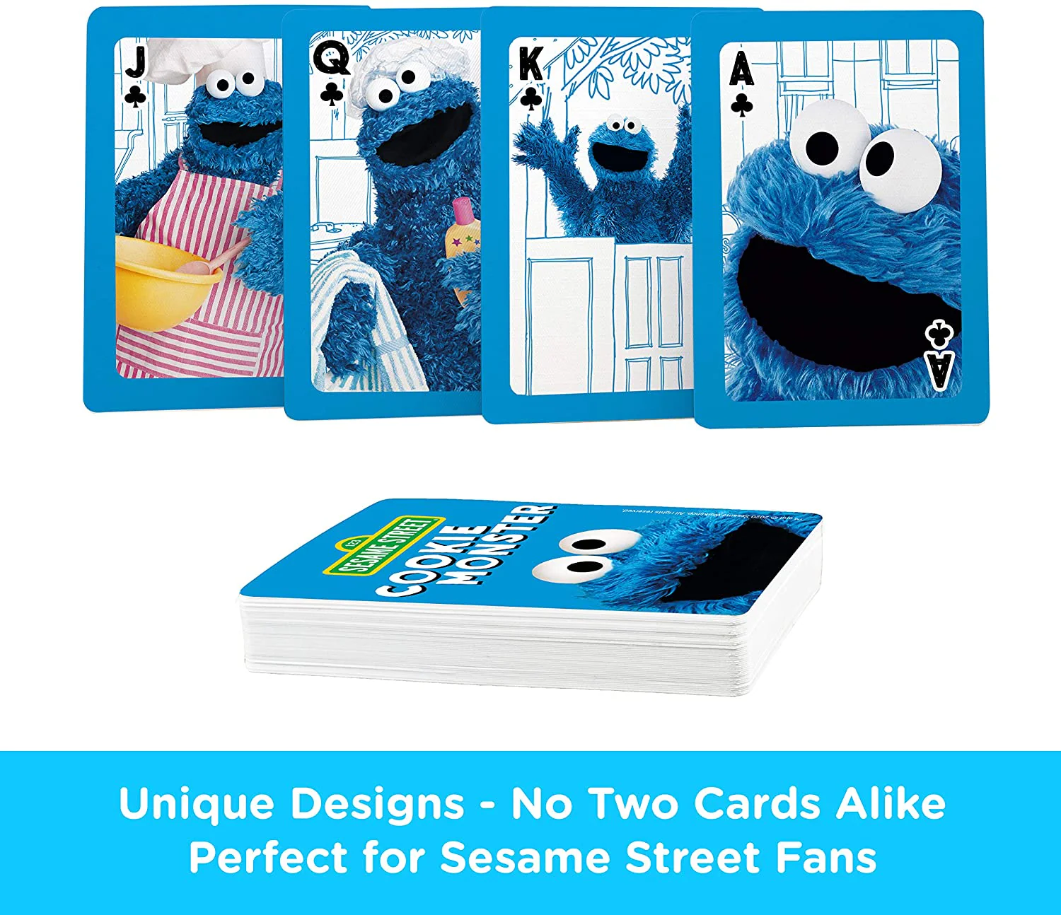 Aquarius Playing Cards: Sesame Street - Cookie Monster - Image 3