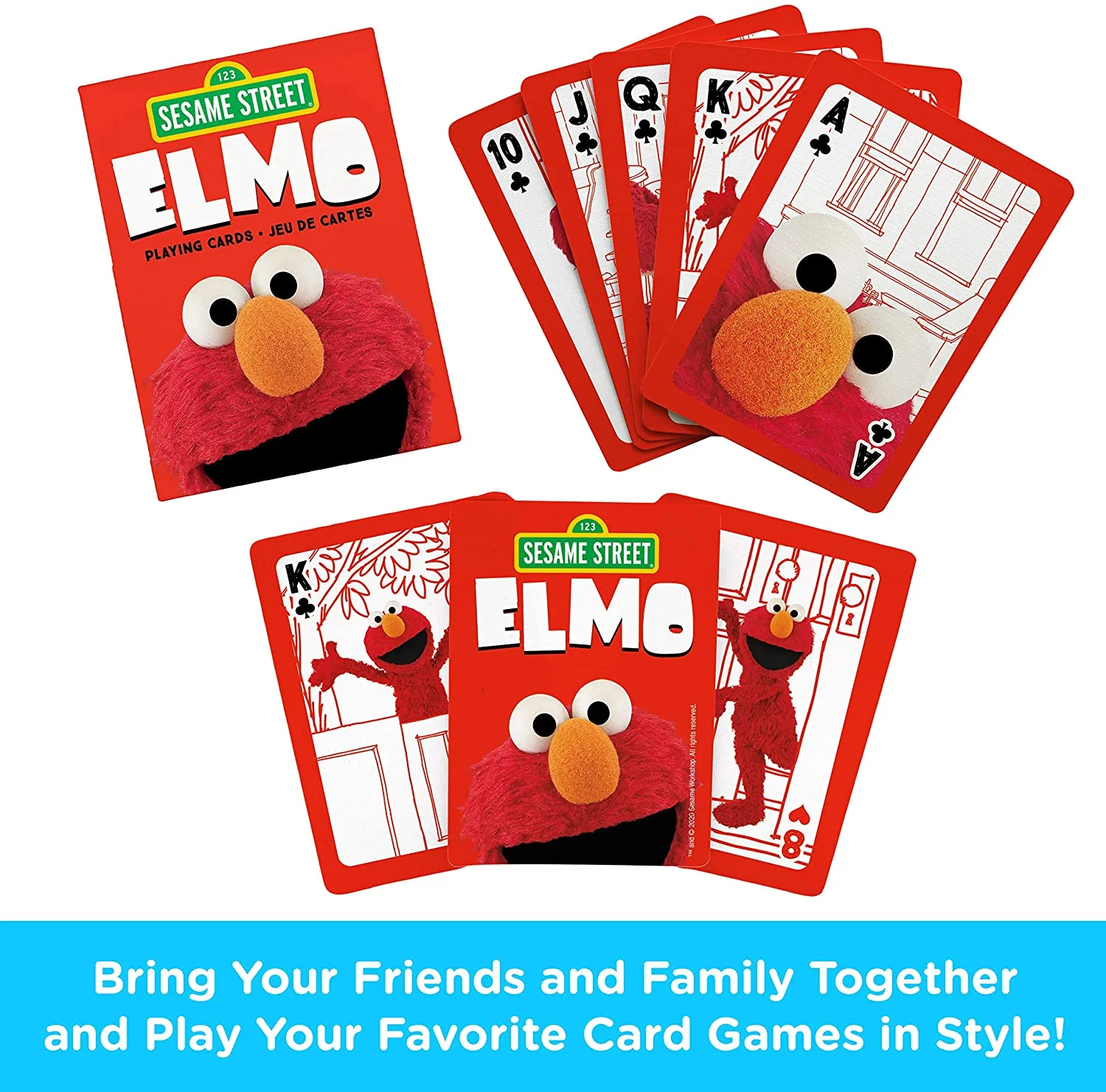 Aquarius Playing Cards: Sesame Street - Elmo - Image 2