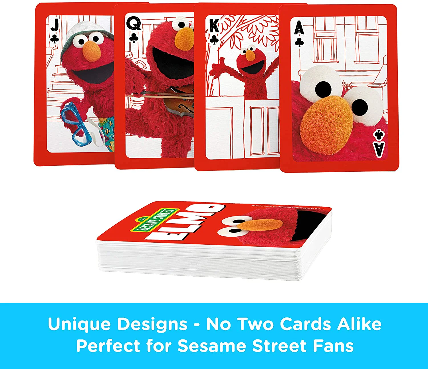 Aquarius Playing Cards: Sesame Street - Elmo - Image 3