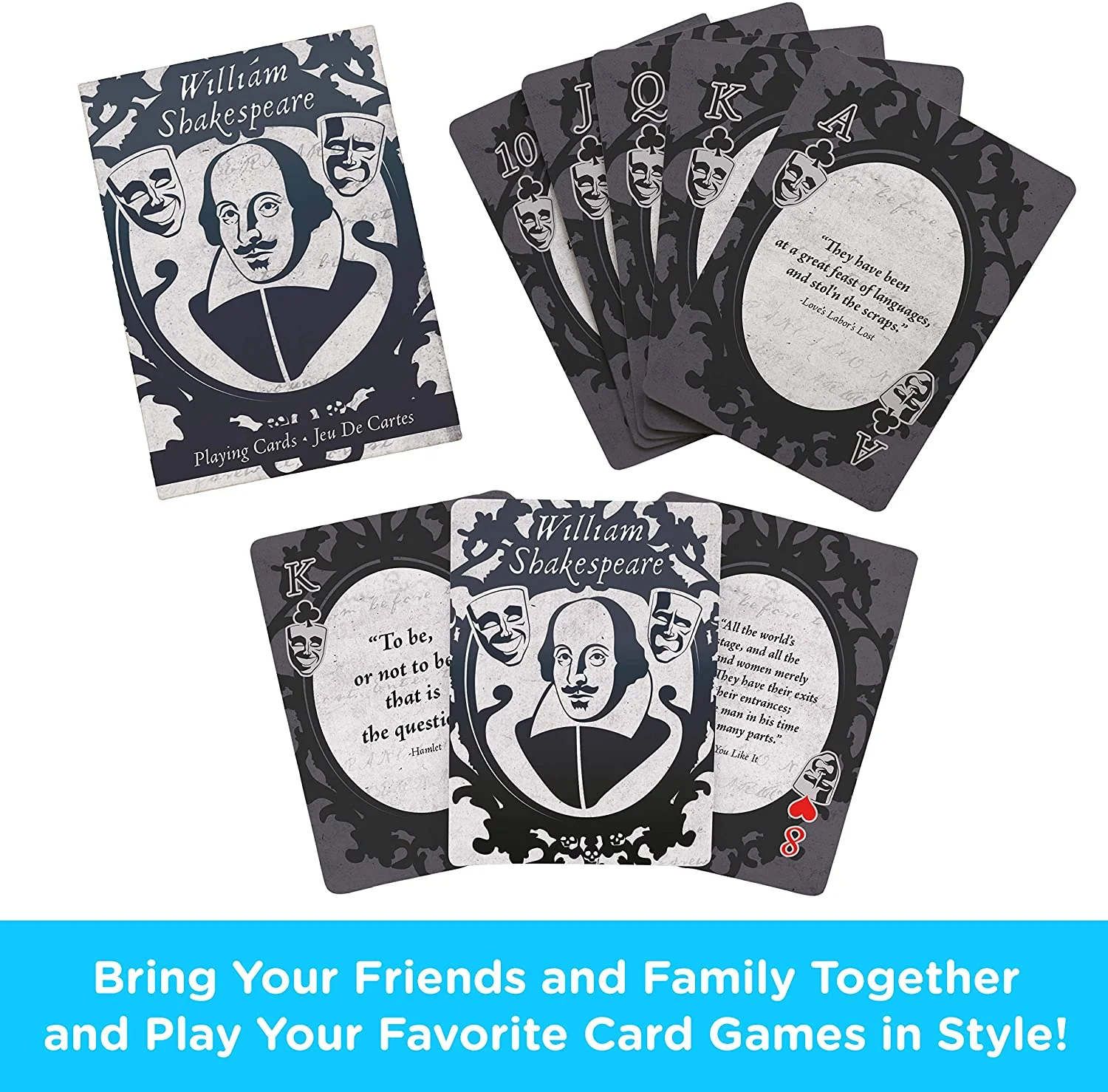 Aquarius Playing Cards: Shakespeare Quotes - Image 2