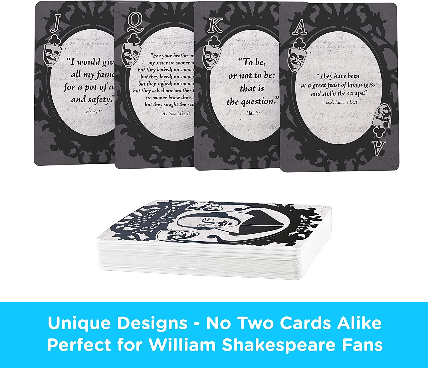 Aquarius Playing Cards: Shakespeare Quotes - Image 3