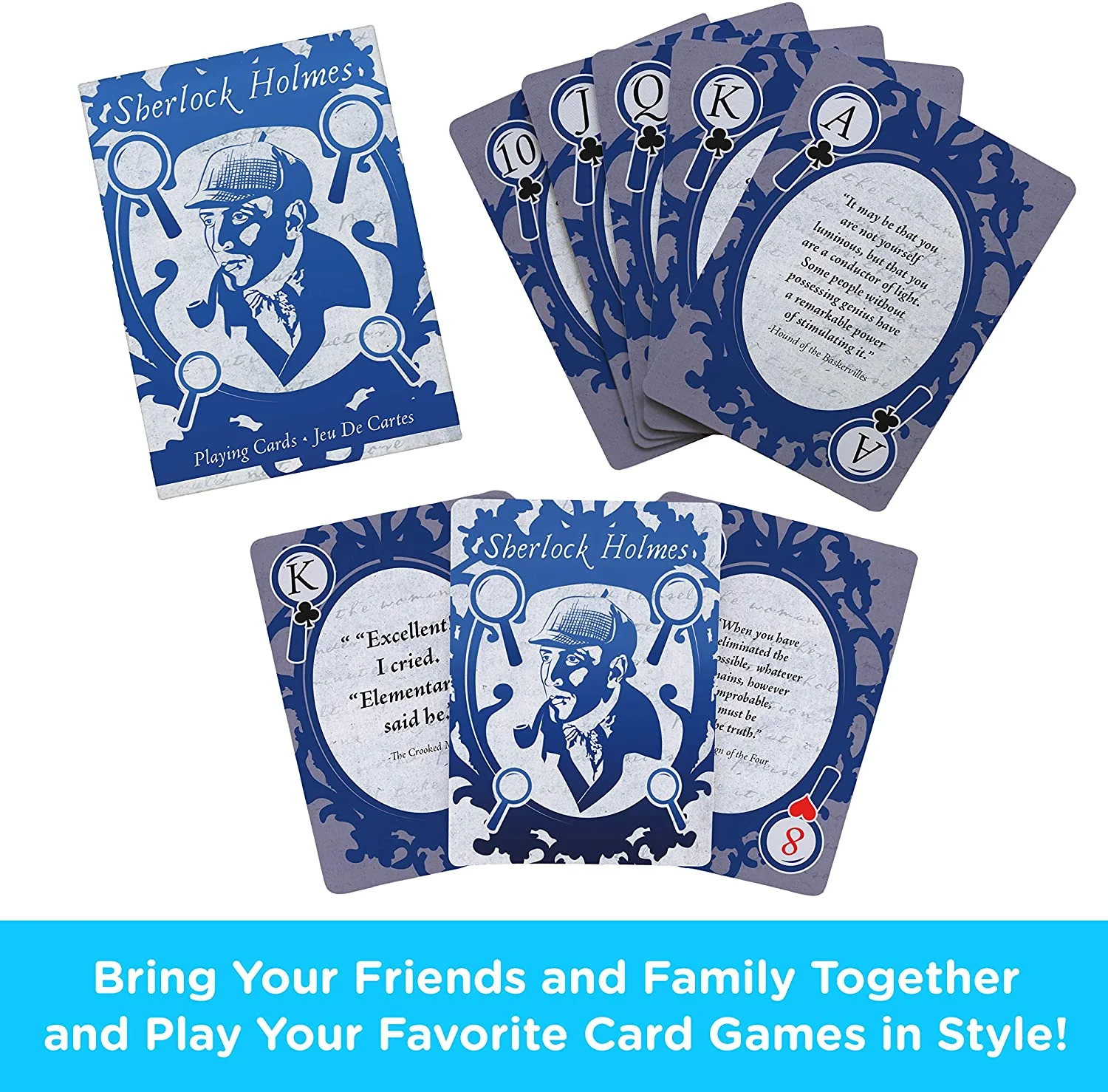 Aquarius Playing Cards: Sherlock Holmes Quotes - Image 2