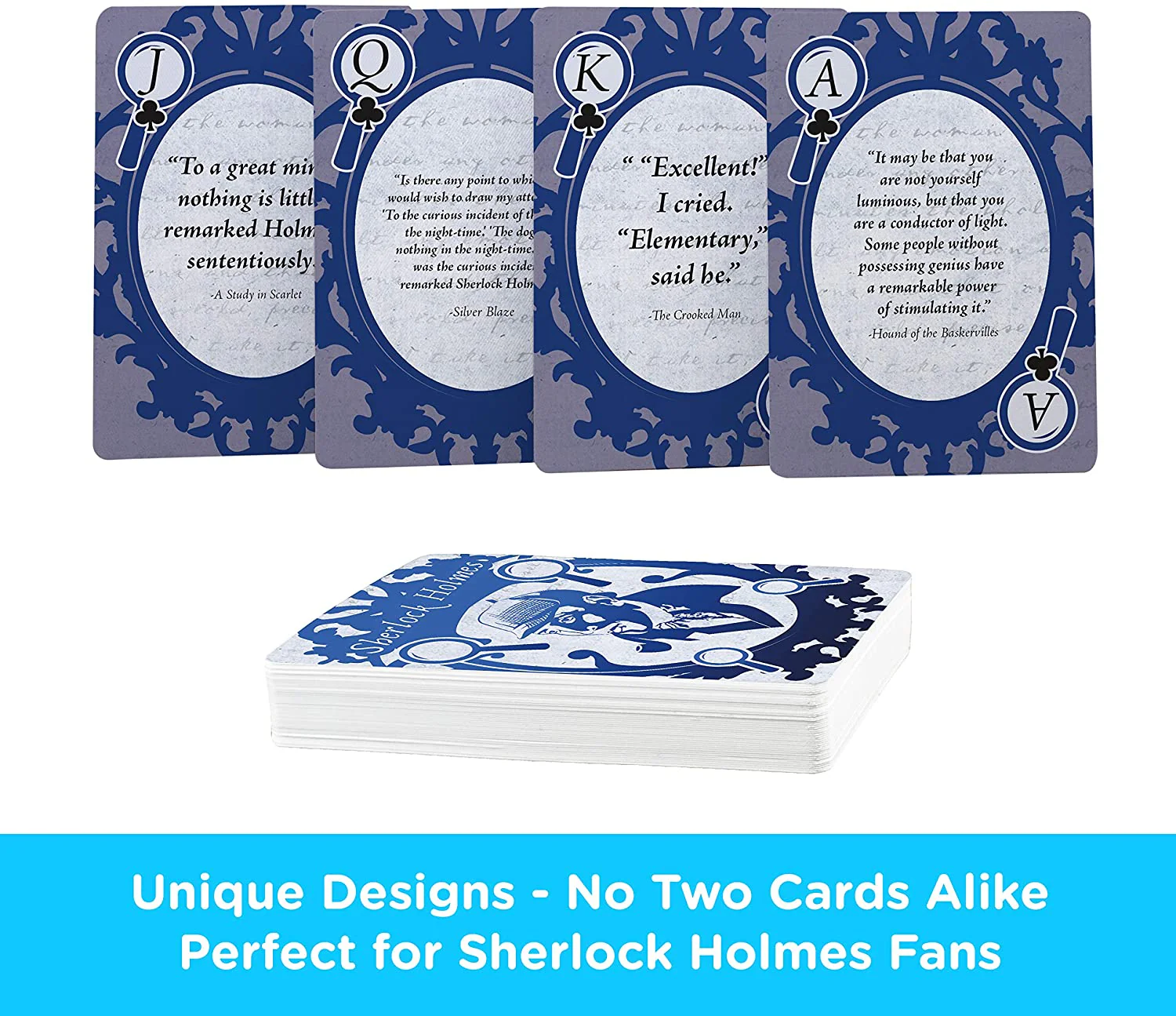 Aquarius Playing Cards: Sherlock Holmes Quotes - Image 3
