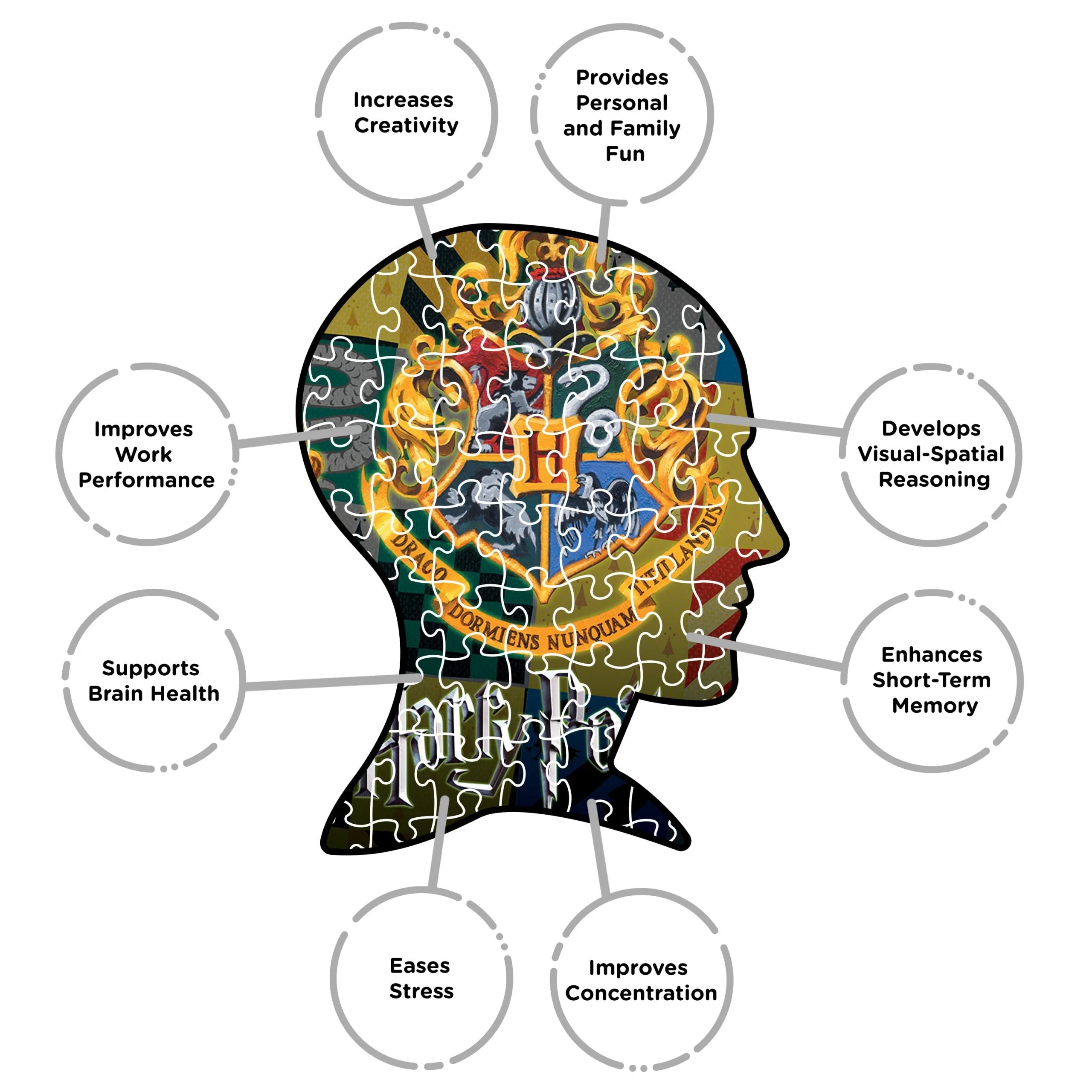 Aquarius Puzzles: Harry Potter Crests - Image 3