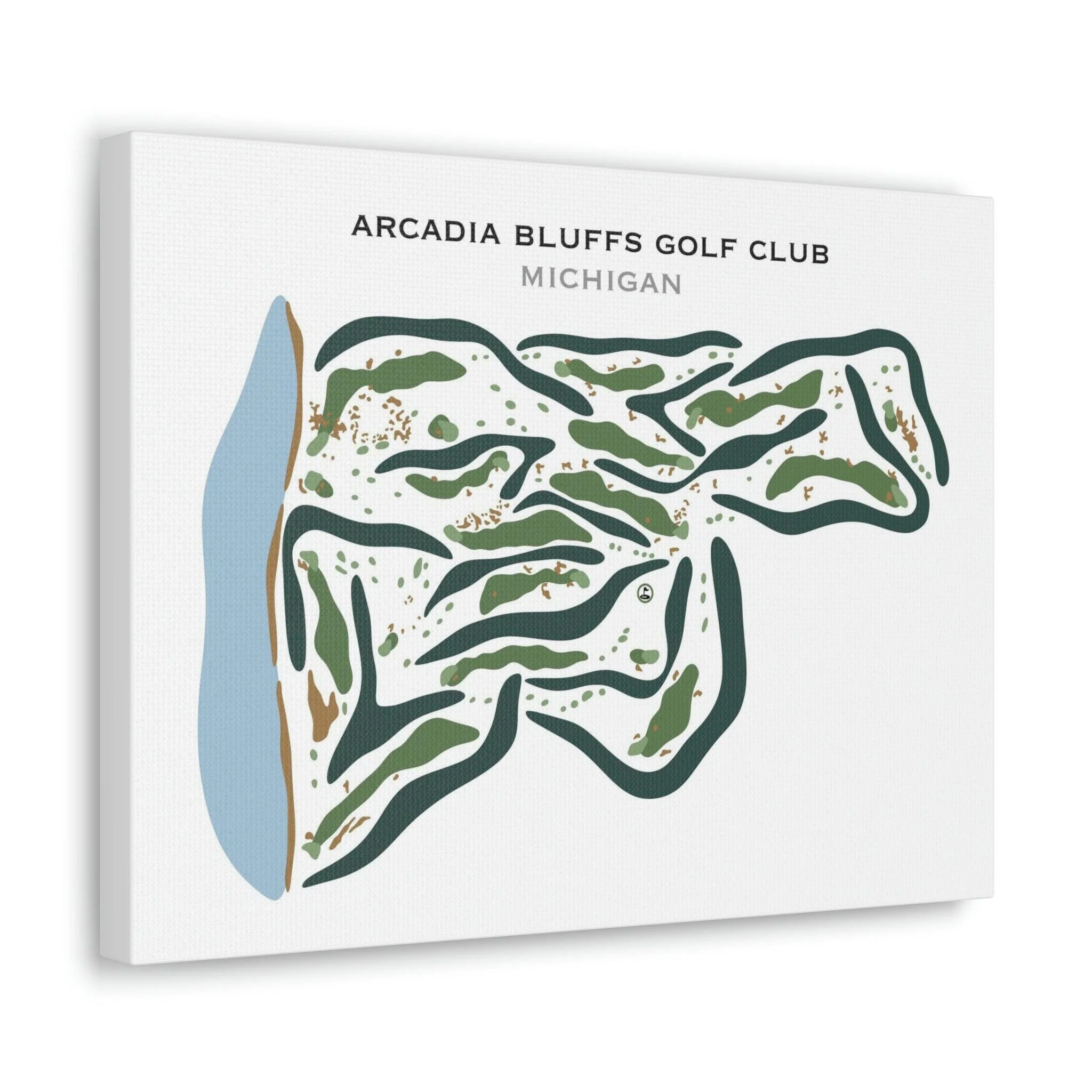 Arcadia Bluffs Golf Club, Michigan - Printed Golf Courses by Golf Course Prints - Image 2