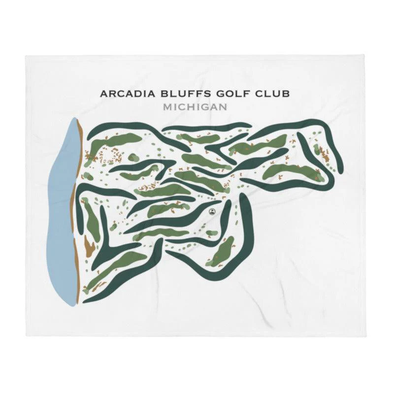 Arcadia Bluffs Golf Club, Michigan - Printed Golf Courses by Golf Course Prints - Image 3