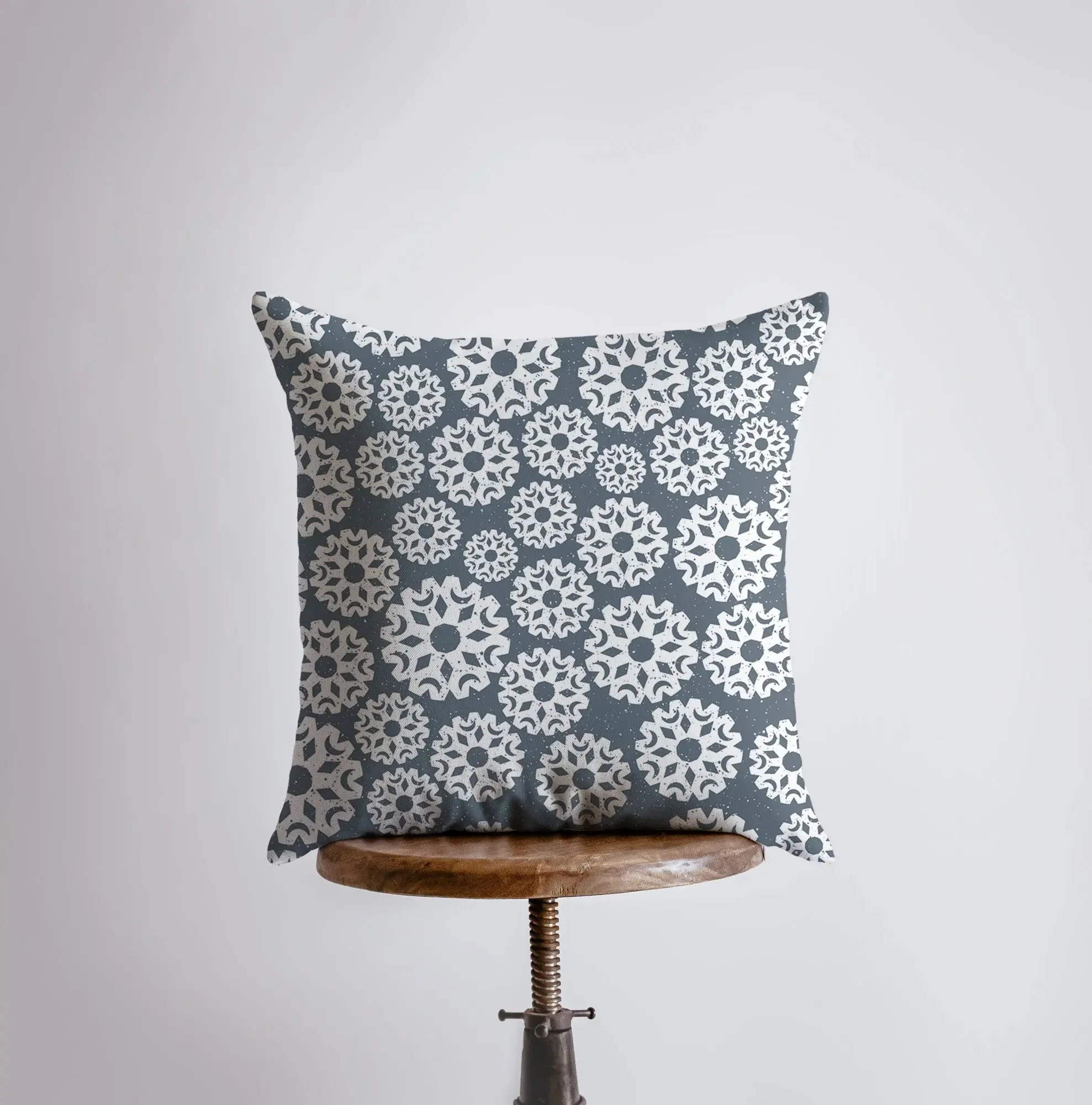 Arctic Penguin | Blue Pillow Cover | Home Decor | Throw Pillow | Snowflake Pillow | Christmas Pillow | Christmas tree | Christmas Gifts by UniikPillows - Image 2