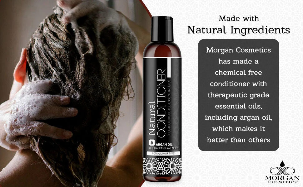 Argan Natural Conditioner Lavender 8 oz by Morgan Cosmetics - Image 2