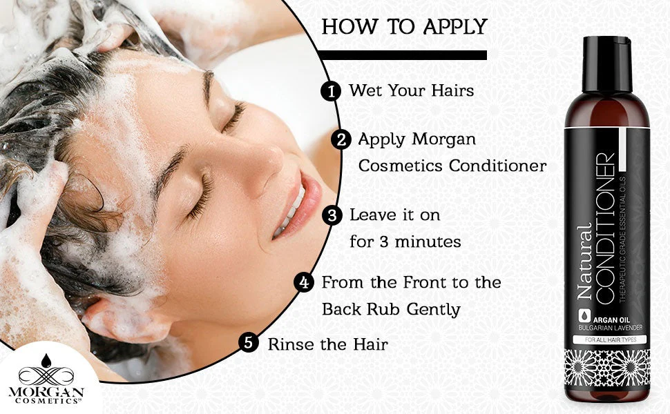 Argan Natural Conditioner Lavender 8 oz by Morgan Cosmetics - Image 7