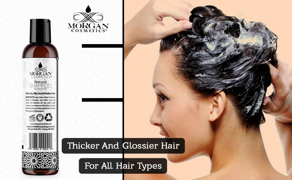 Argan Sulfate Free Shampoo Lavender 8 oz by Morgan Cosmetics - Image 4