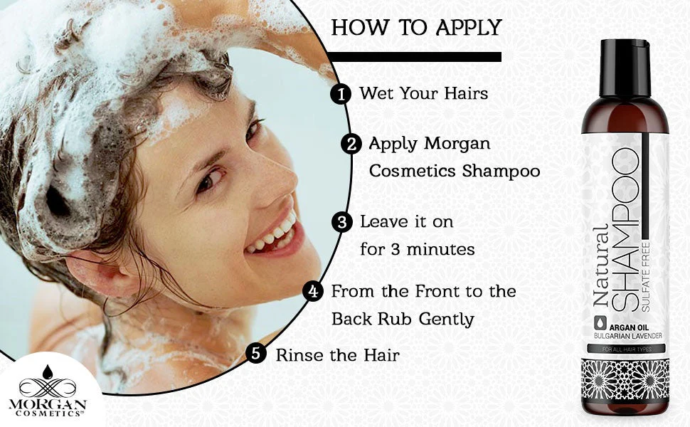 Argan Sulfate Free Shampoo Lavender 8 oz by Morgan Cosmetics - Image 8