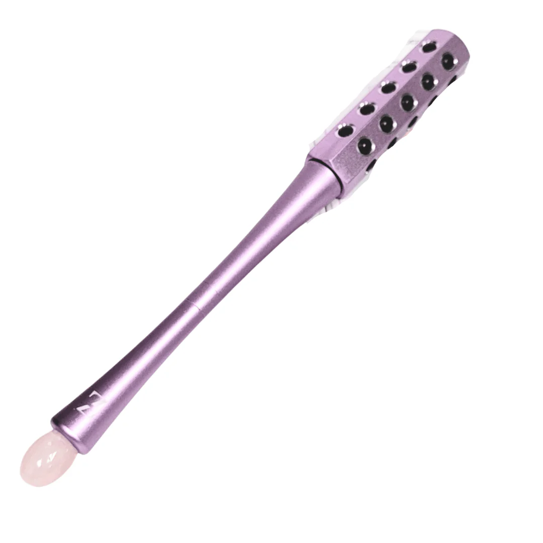 Aria Germanium Massage Roller with Rose Quartz stone by ZAQ Skin & Body - Image 3