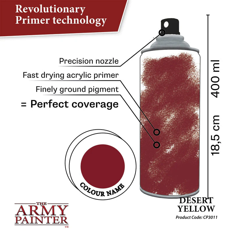 Army Painter Colour Primer: Desert Yellow - Image 3