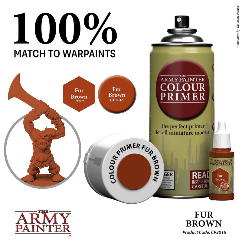 Army Painter Colour Primer: Fur Brown - Image 2