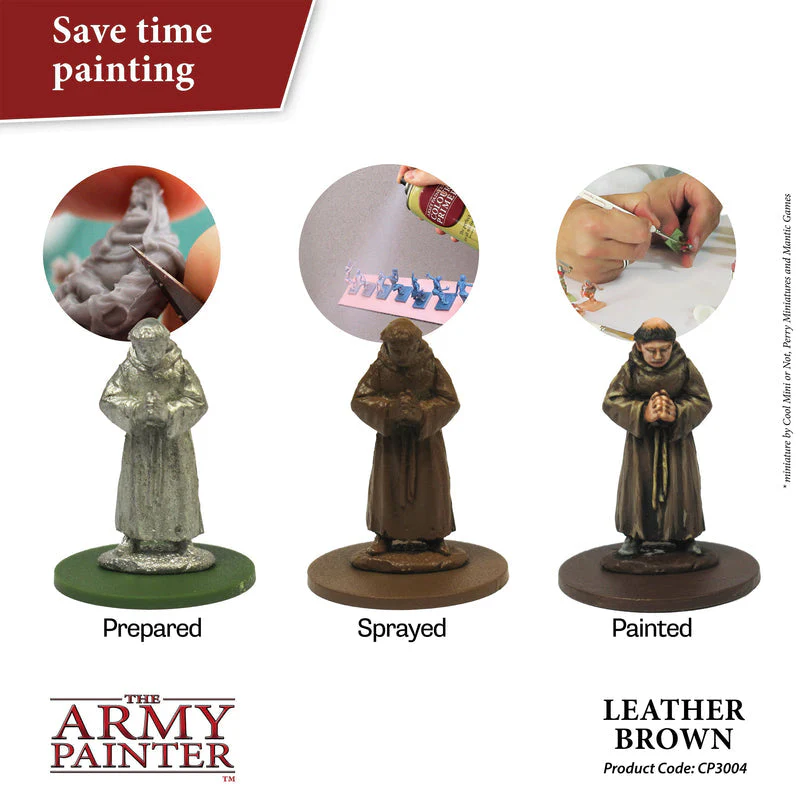 Army Painter Colour Primer: Leather Brown - Image 2