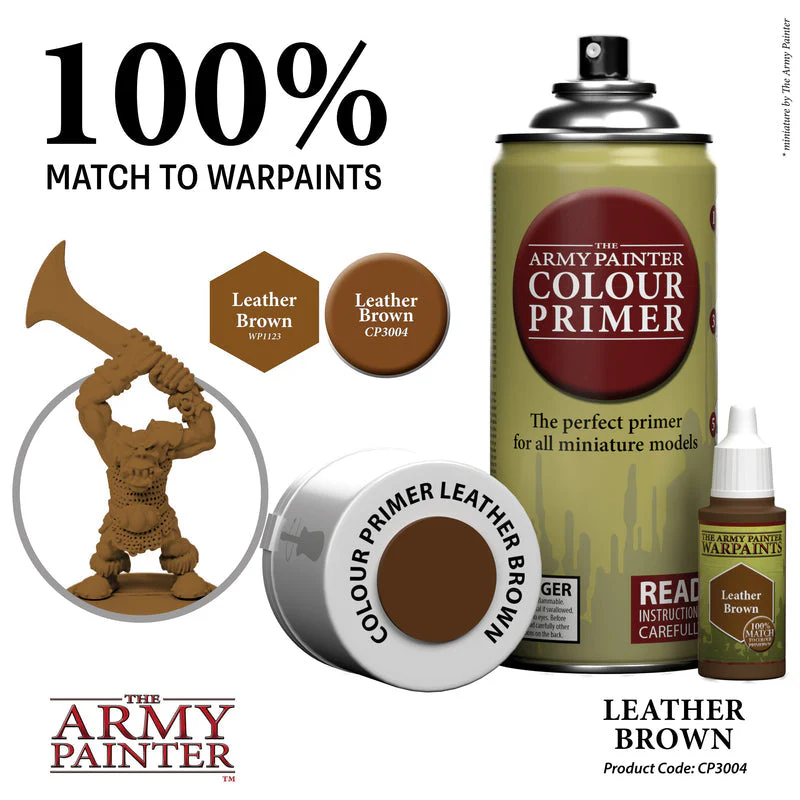 Army Painter Colour Primer: Leather Brown - Image 4