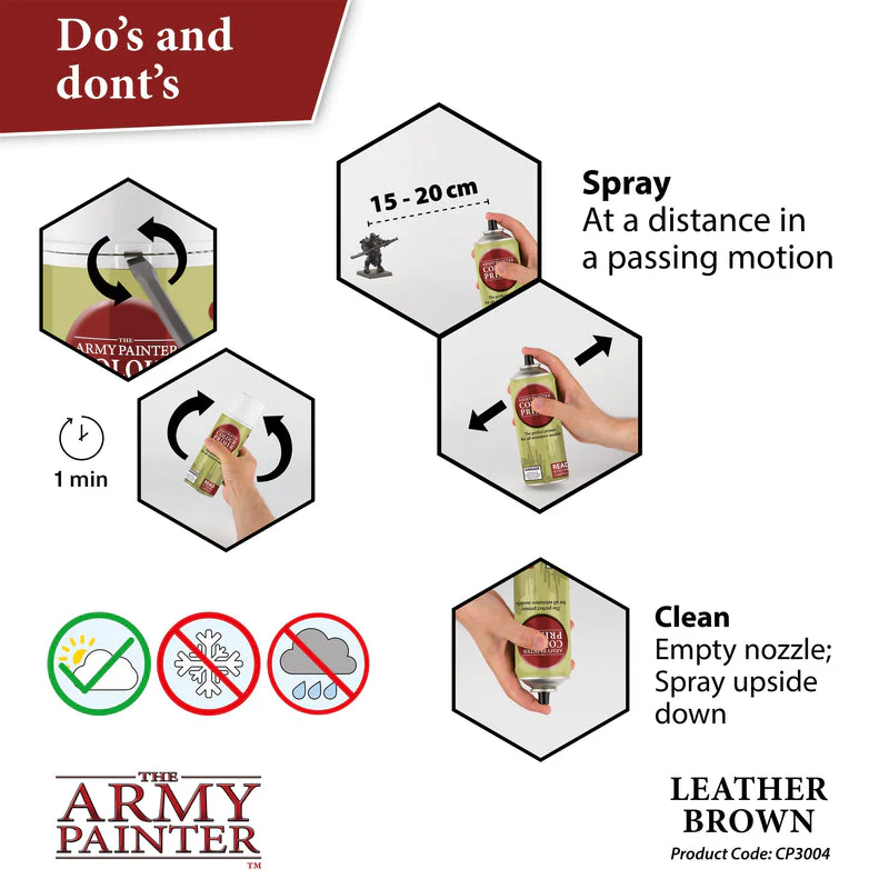 Army Painter Colour Primer: Leather Brown - Image 5