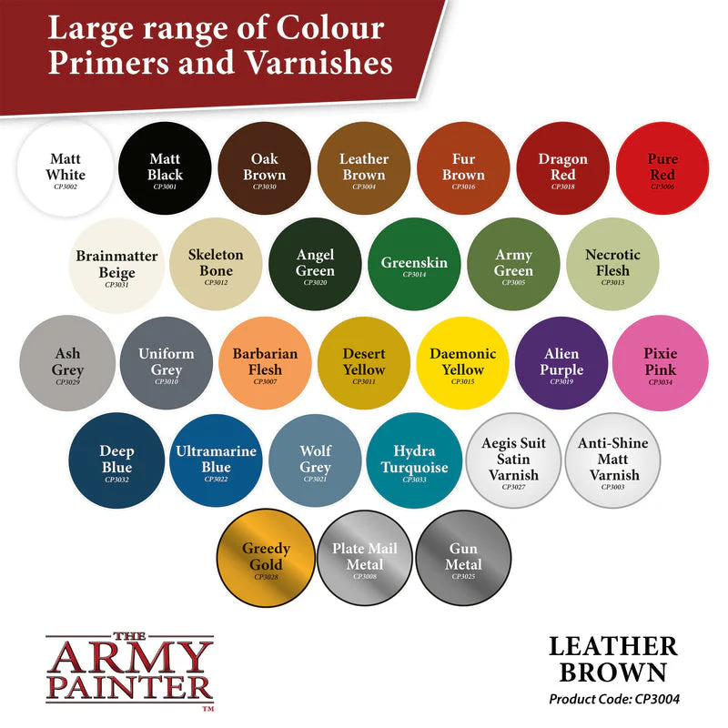 Army Painter Colour Primer: Leather Brown - Image 6
