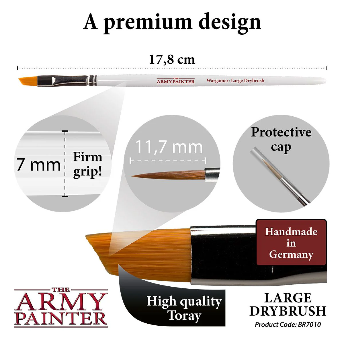 Army Painter Tools: Wargamer Brush - Large Drybrush - Image 3