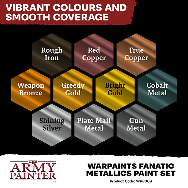 Army Painter Warpaints Fanatic: Metallics Paint Set - Image 3