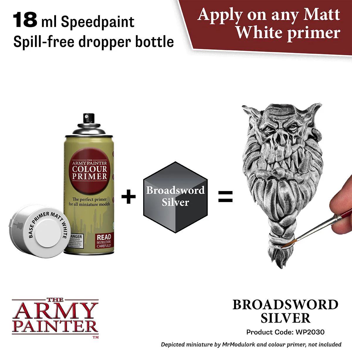 Army Painter Warpaints Speedpaint 2.0: Broadsword Silver 18ml - Image 2