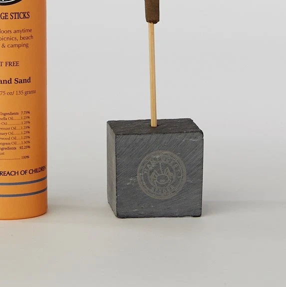 Artisanal Stone Block Incense Holder by Nantucket Spider & Nantucket Footprint - Image 2