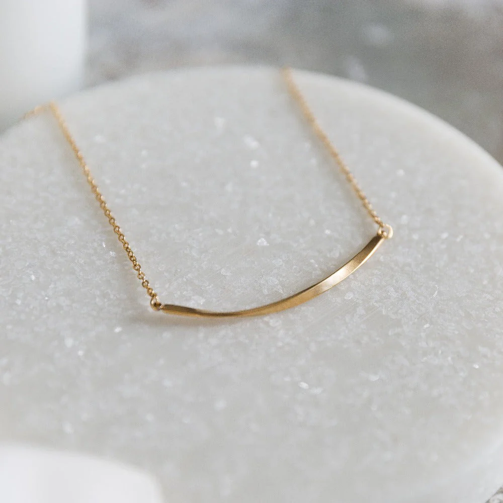 Arvo Mobius Bar Necklace - Gold by Arvo - Image 5