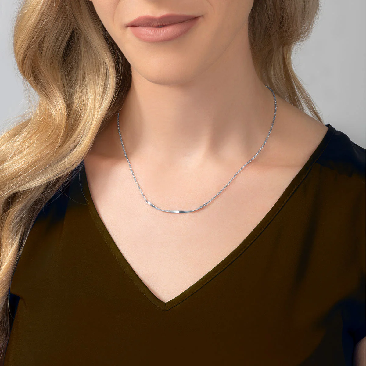 Arvo Mobius Bar Necklace - Stainless by Arvo - Image 2
