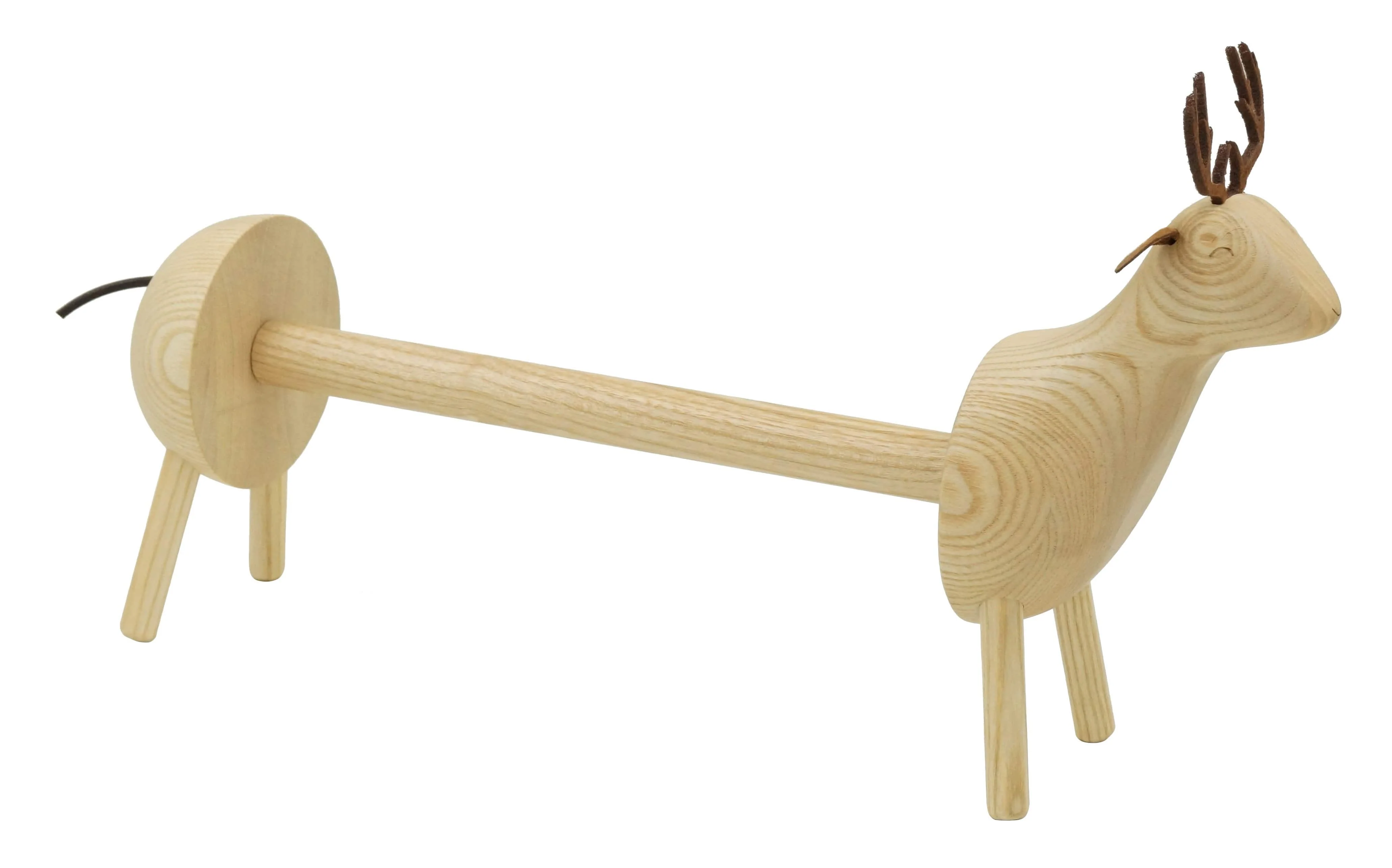 ASH WOOD: Reindeer TOWEL HOLDER by Peterson Housewares & Artwares - Image 2