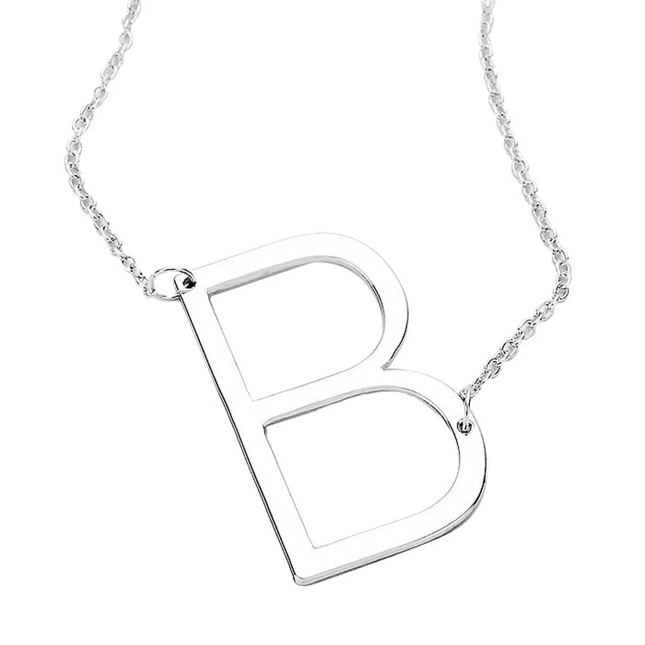 B Monogram Metal Pendant Necklace by Madeline Love - Image 2