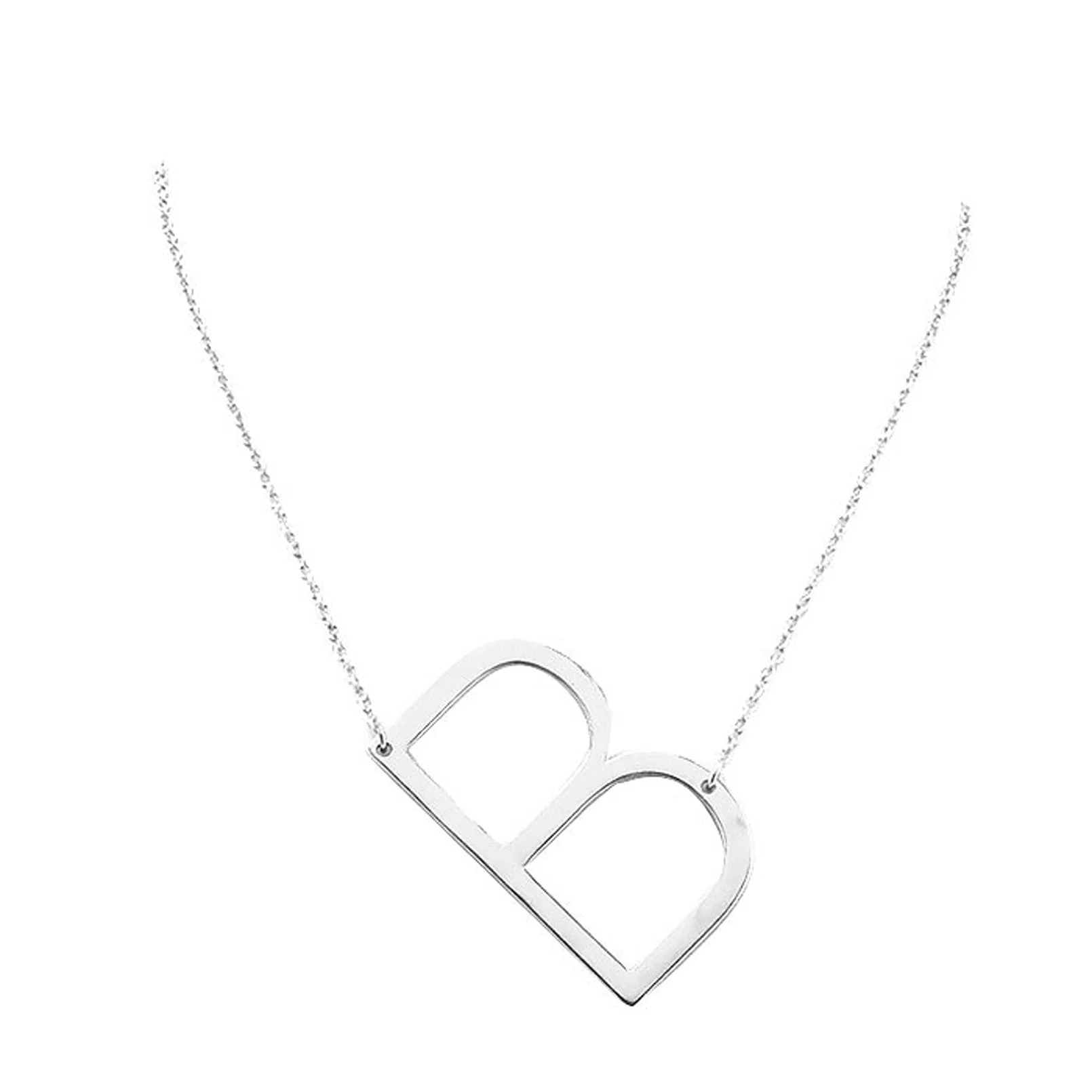 B Monogram Metal Pendant Necklace by Madeline Love - Image 3