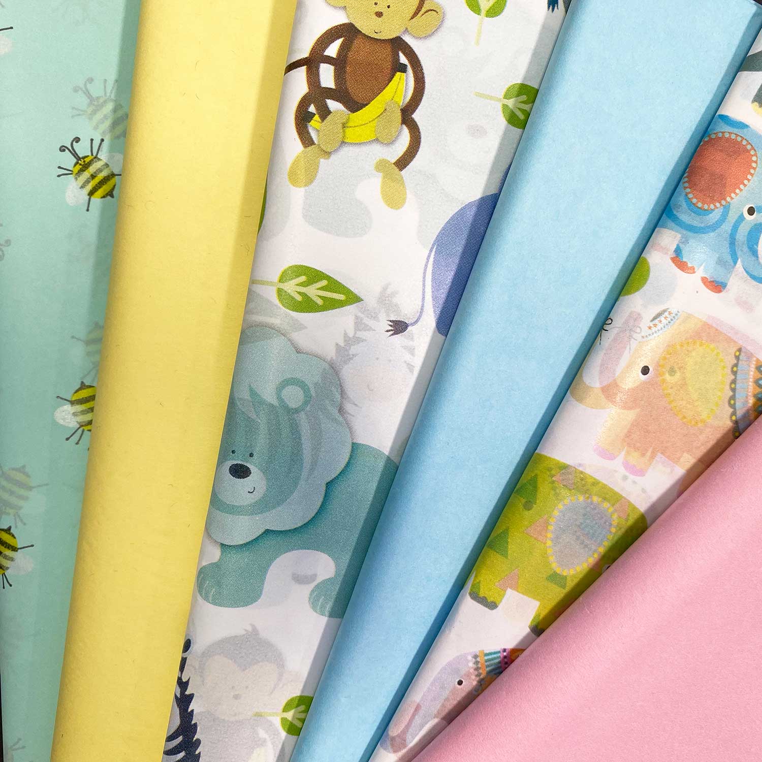 Baby Tissue Paper Assortment (6 Pack, 36 sheets total) by Present Paper - Image 2