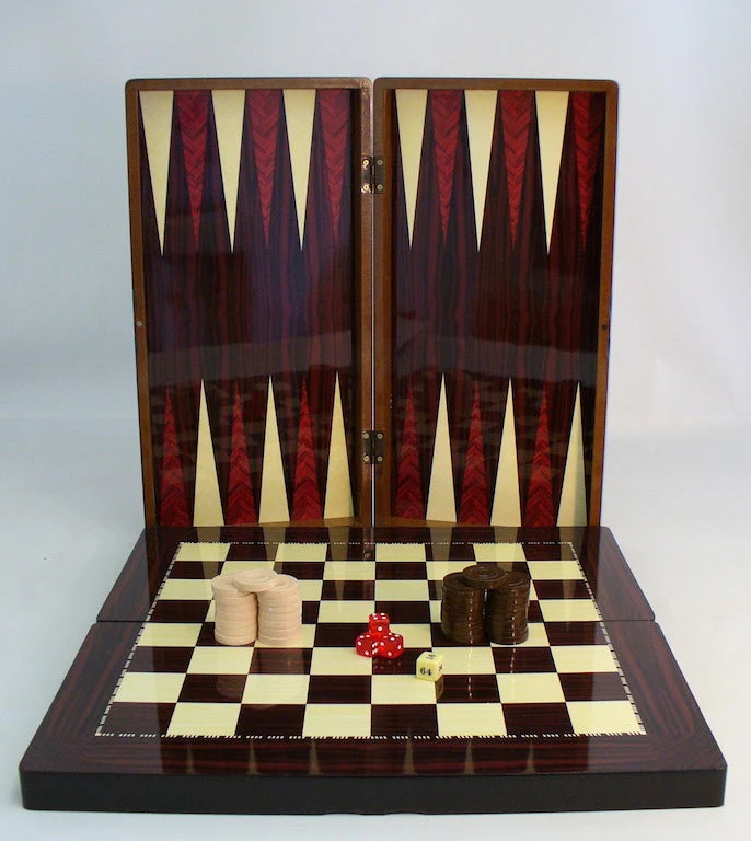 Backgammon - 19" Wood Grain Set - Image 3