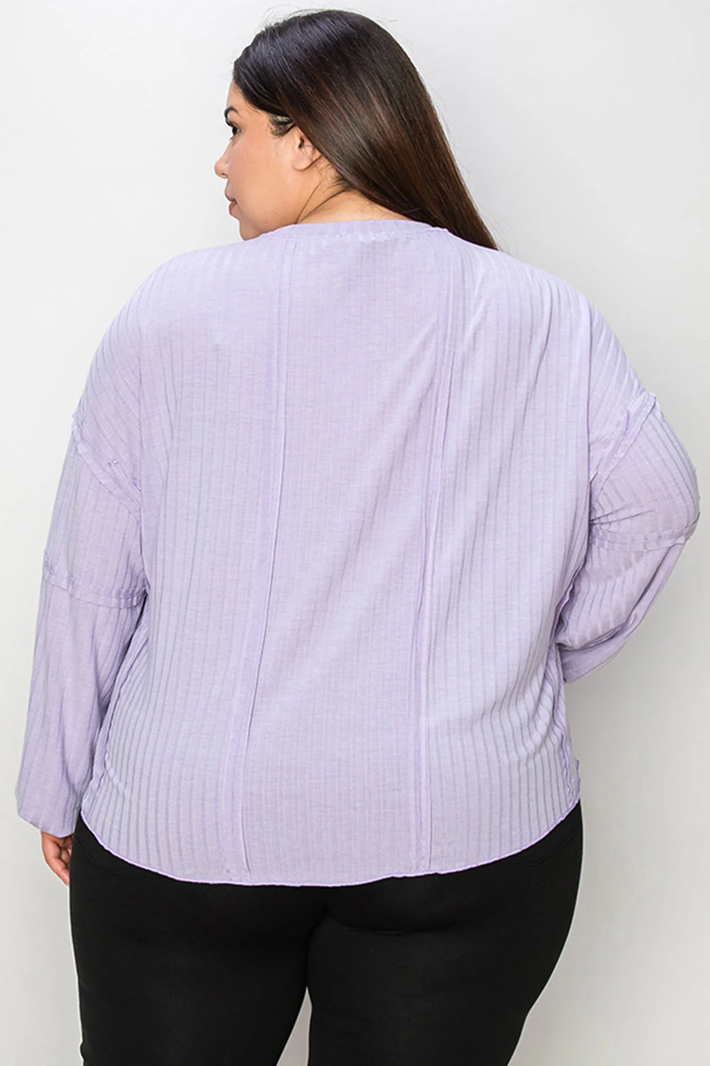 Basic Bae Full Size Ribbed Round Neck Long Sleeve T-Shirt - Image 9