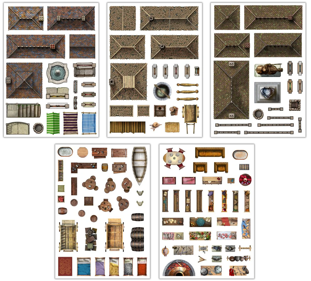 Battle Mats: Add On Scenery - Town Trimmings - Image 2