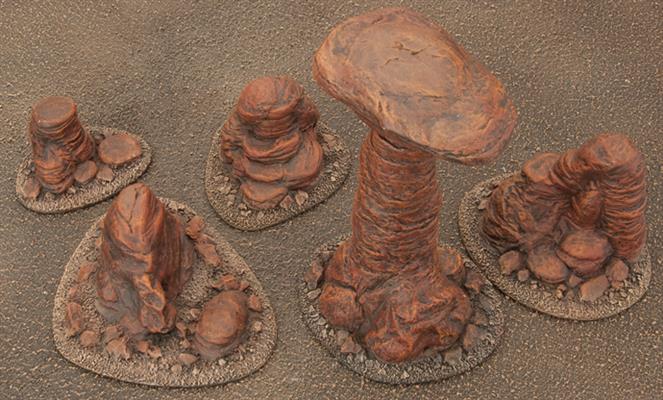 Battlefield in a Box: Badlands Pillars - Mars - Image 3