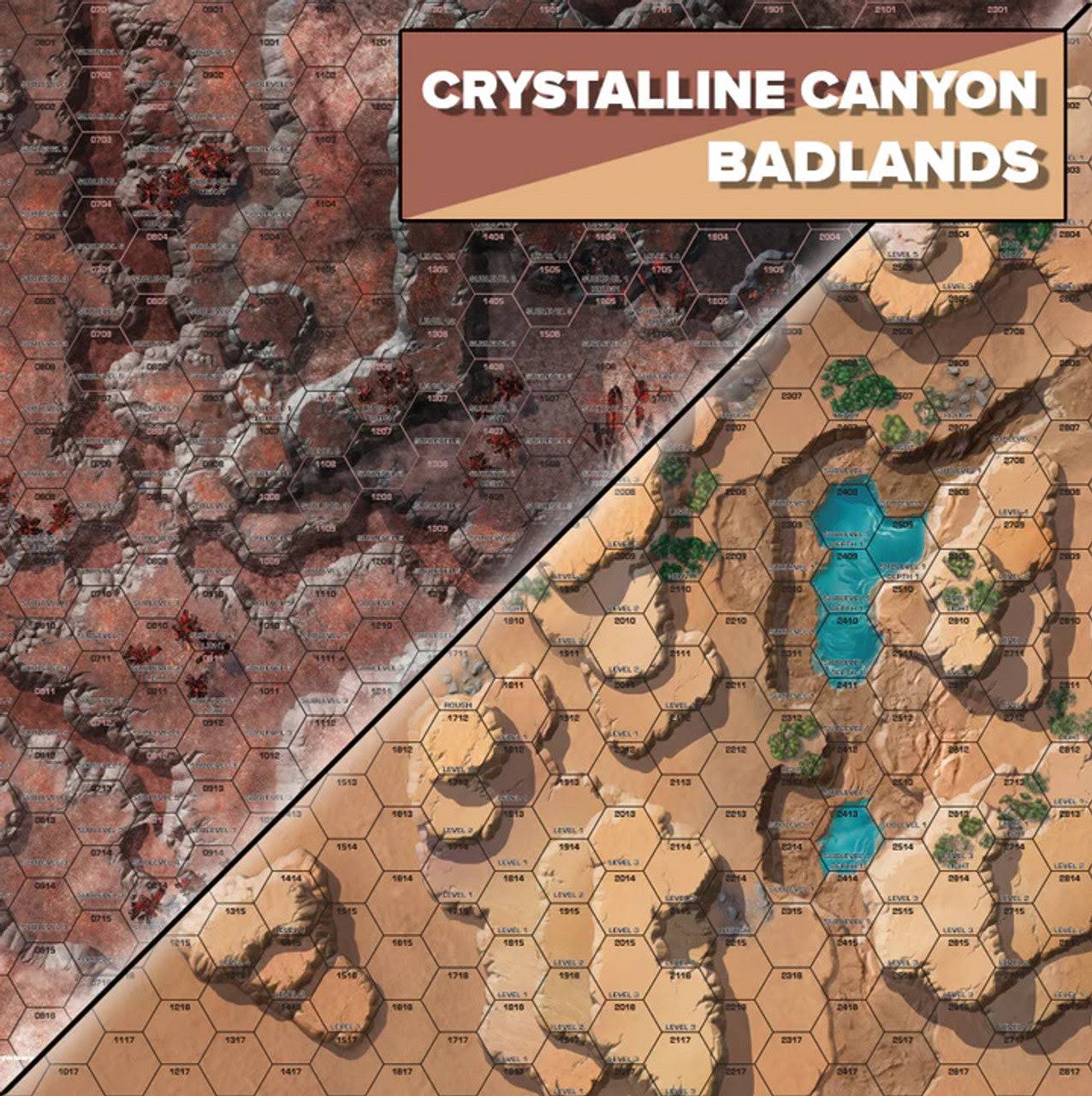 BattleTech Alien Worlds: Battle Mat - Crystalline Canyon/Badlands - Image 2