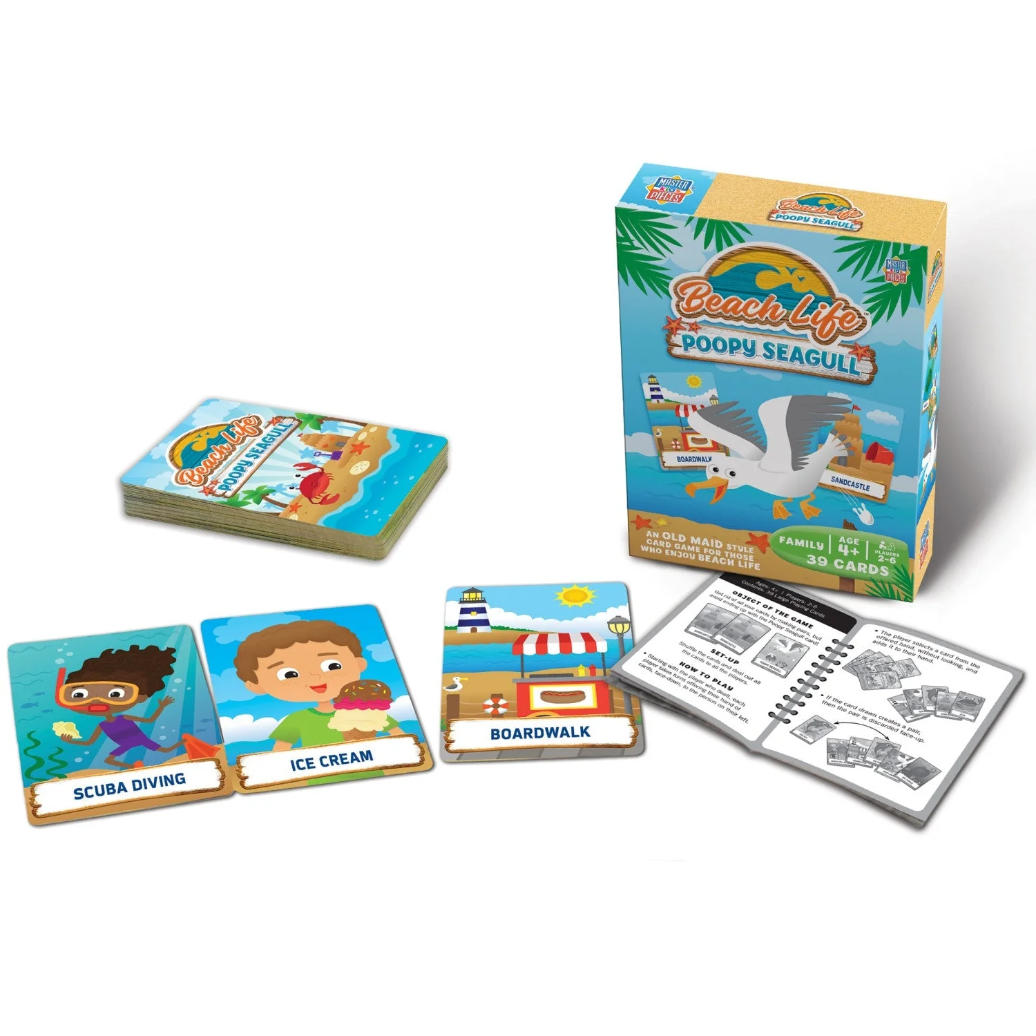 Beach Life - Poopy Seagull Card Game by MasterPieces Puzzle Company INC - Image 2