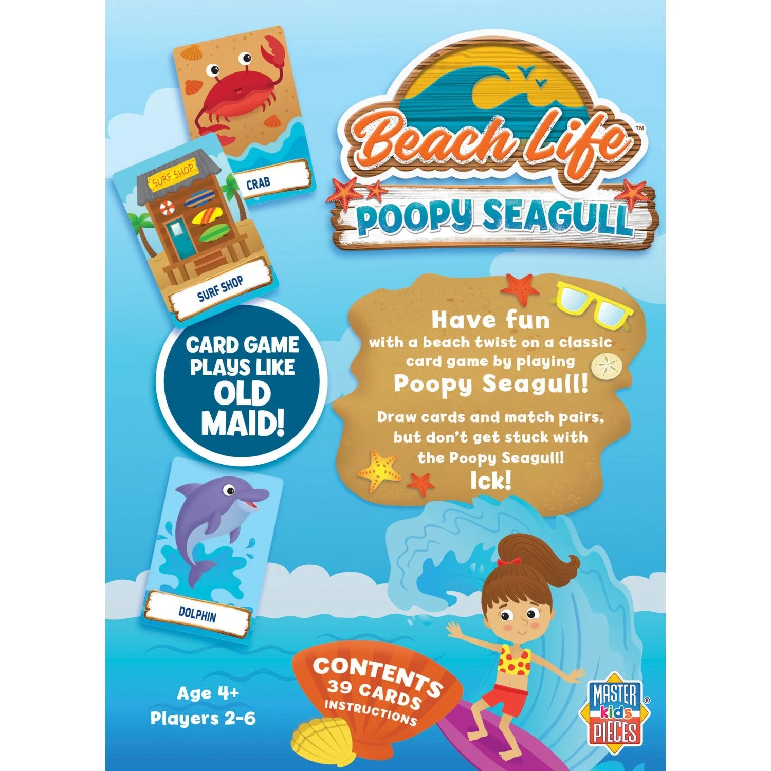 Beach Life - Poopy Seagull Card Game by MasterPieces Puzzle Company INC - Image 3