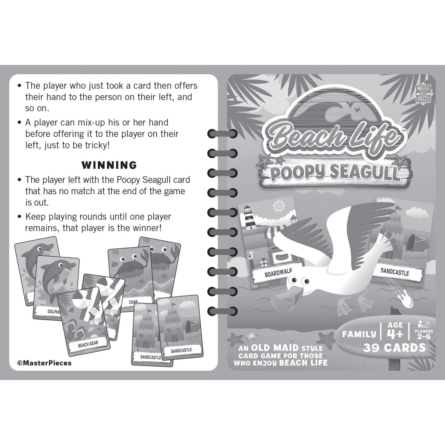 Beach Life - Poopy Seagull Card Game by MasterPieces Puzzle Company INC - Image 5