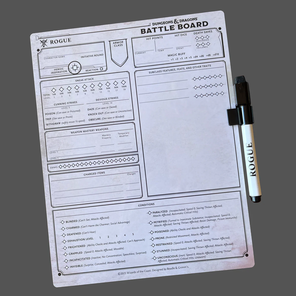 Beadle & Grimm's D&D Battle Board: Rogue - Image 3