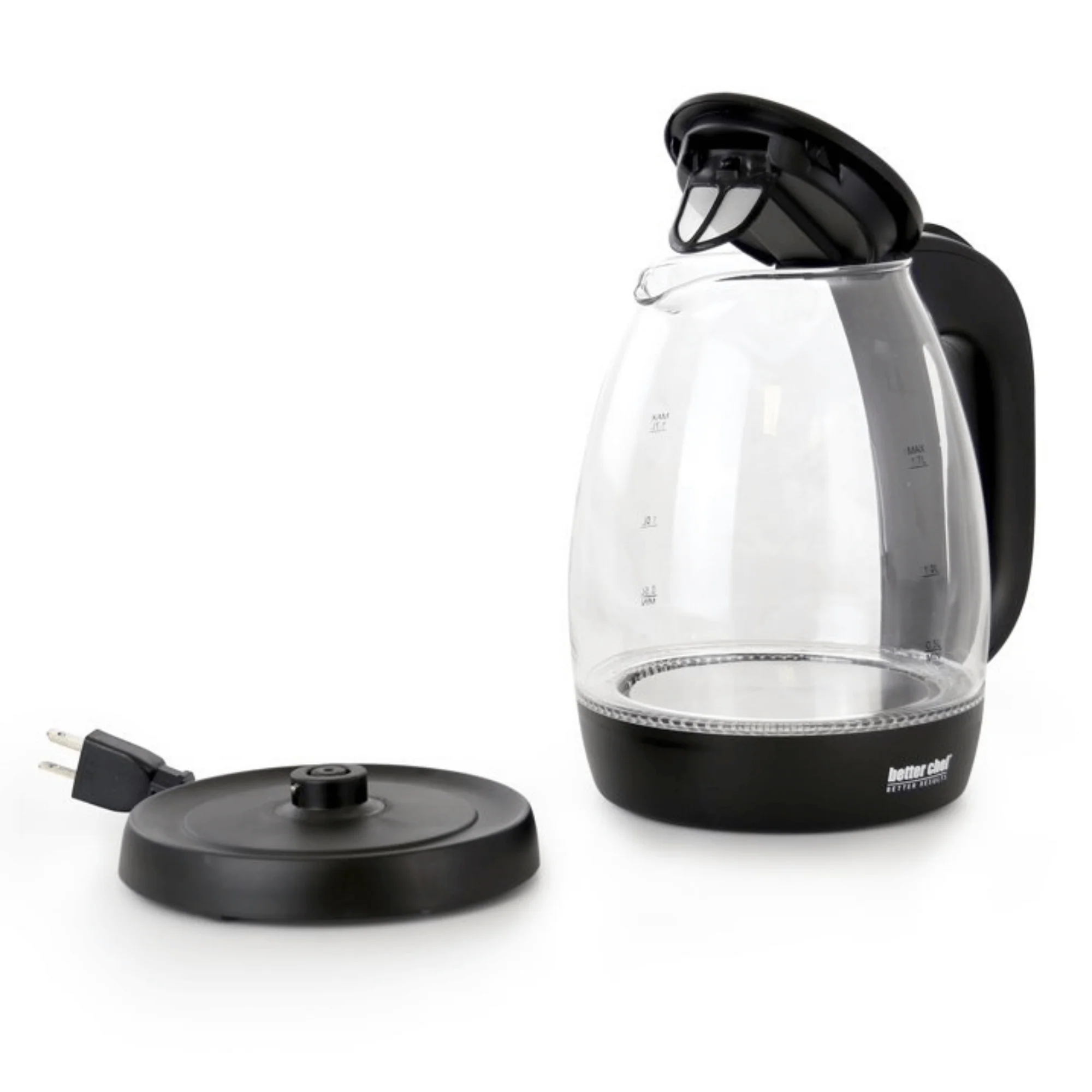 Better Chef 7-Cup Cordless Borosilicate Glass Electric Kettle with LED Light by Jupiter Gear Home - Image 4