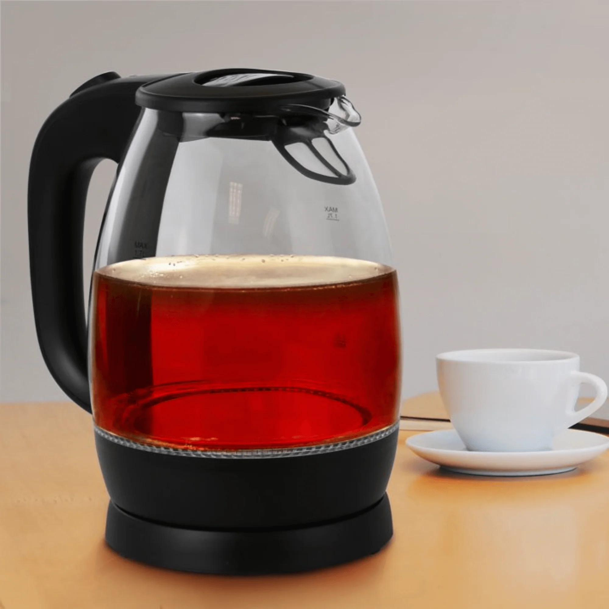 Better Chef 7-Cup Cordless Borosilicate Glass Electric Kettle with LED Light by Jupiter Gear Home - Image 6